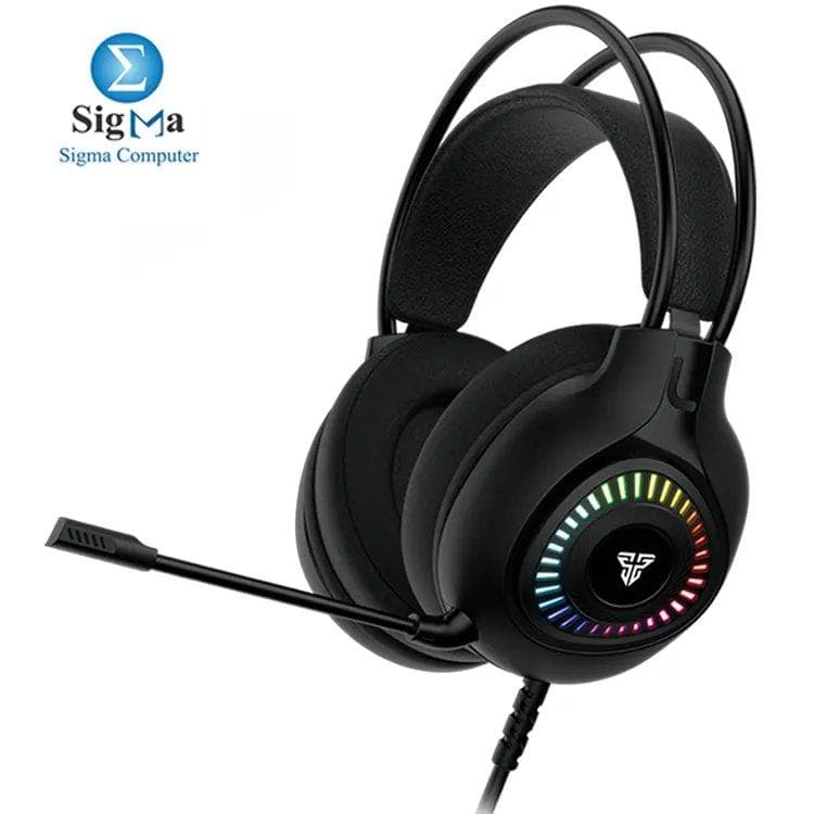 FANTECH ORBIT HG25 7.1 virtual surround sound gaming headset with RGB lighting, 50mm drivers, noise-canceling mic, USB wired connection,