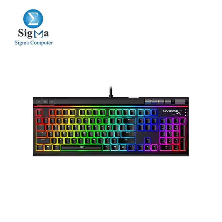 هايبر اكس Alloy Elite 2 كيبورد جيمنج ميكانيكي (HKBE2X-1X-US/G) RGB - سويتشات ميكانيكية