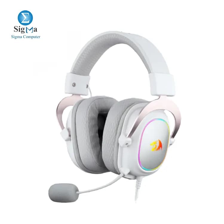 سماعة جيمنج سلكية ريدراجون H510 RGB Zeus-X - أبيض
