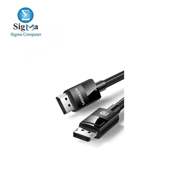 يوجرين 80392 كابل DP 1.4 ذكر إلى ذكر مغطى بالقماش 2 متر