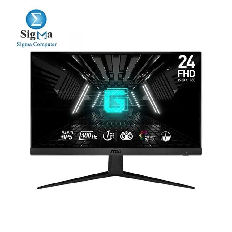 MSI Optix G2412F 24 INCH FHD Rapid IPS Gaming Free Sync 1ms 180Hz Refresh Rate 3 Years Warranty