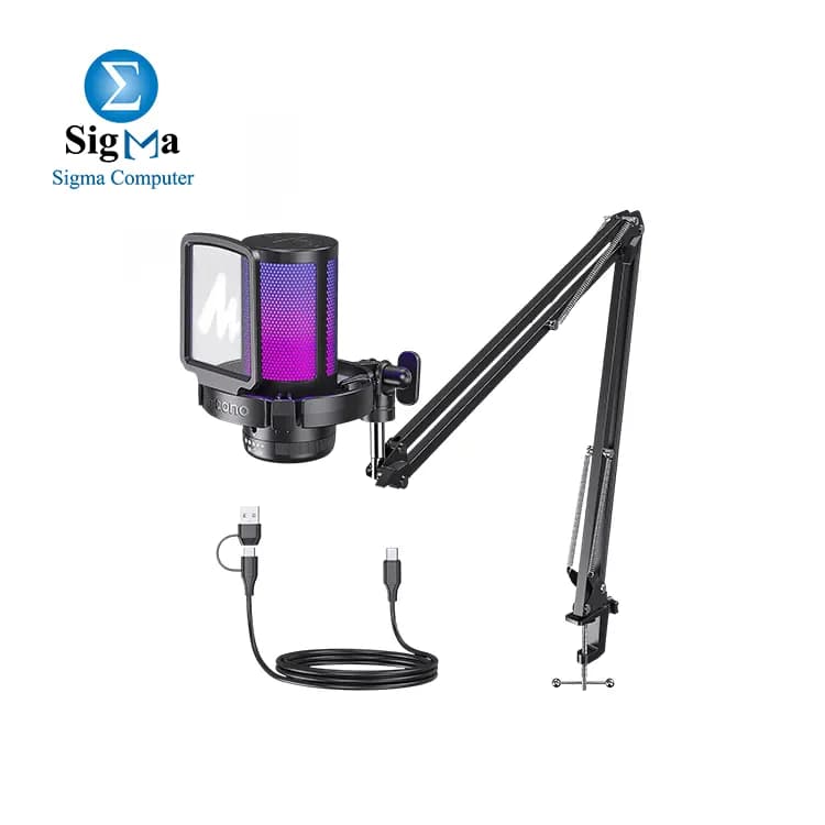 MAONO DGM20S Gamerwave Condenser USB Gaming RGB Microphone