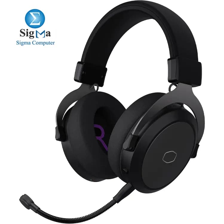 سماعة جيمنج لاسلكية COOLER MASTER CH351 للموبايل والكمبيوتر أسود - صوت محيطي 3D، خفيفة الوزن، 2.4GHz وبلوتوث، ميكروفون قابل للفصل، بطارية 30 ساعة