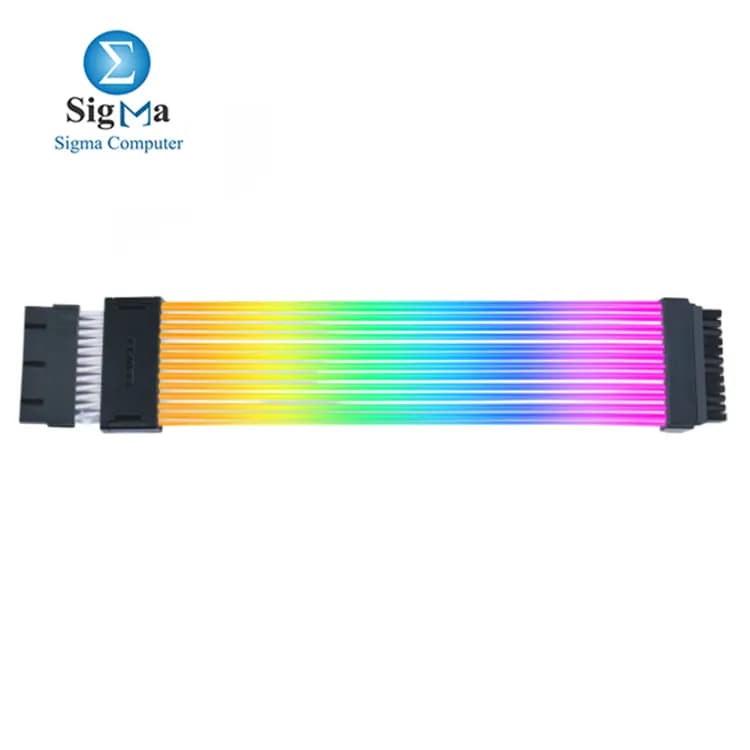 كابل تمديد طاقة ليان لي Strimer Wireless، 24 Pin، ARGB مع وحدة تحكم لاسلكية 2.4 GHz