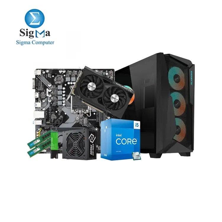 تجميعة INSOMNIA 2-Sigma PC معالج I5 13400F كرت 4060 مدعومة من جيجابايت