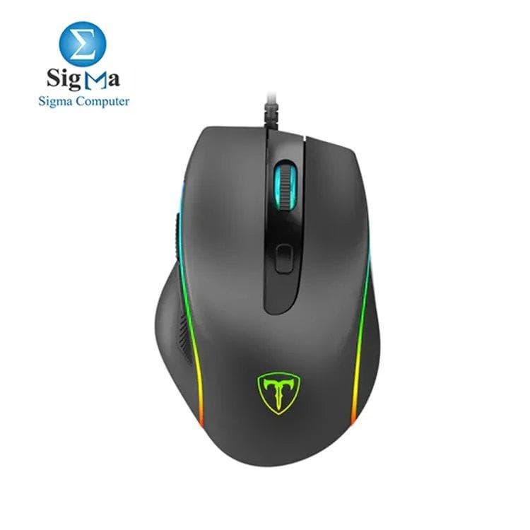 ماوس جيمنج ضوئي RGB T-Dagger T-TGM208 - 3200DPI - 6 أزرار - أسود