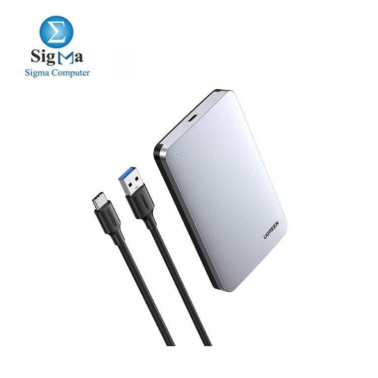 يوجرين 70498 CM300 راك خارجي لهارد ديسك 2.5 بوصة SATA - فضي