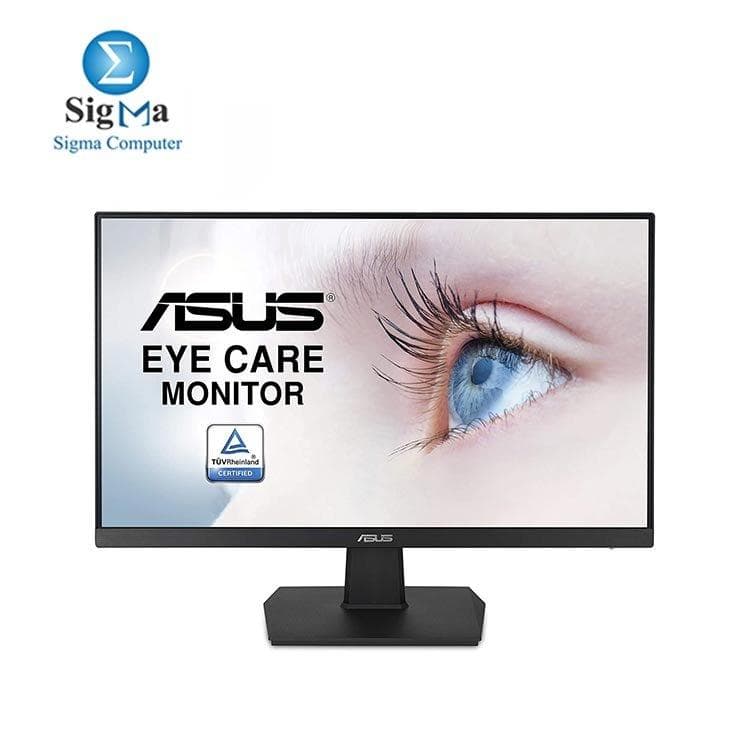 ASUS VA24EHF Eye Care Gaming Monitor – 24-inch  -23.8-inch viewable-  IPS, Full HD, Frameless, 100Hz, Adaptive-Sync, 1ms MPRT, HDMI, Low Blue Light, Flicker Free, Wall Mountable