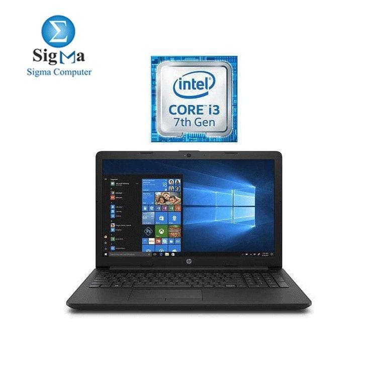 لابتوب اتش بي 15-da0122ne - معالج Intel Core I3 - رام 4GB - هارد 1TB HDD - شاشة 15.6 بوصة HD - كرت شاشة 2GB - نظام DOS - أسود
