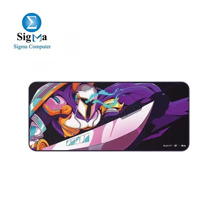 ماوس باد جيمنج هافيت GAMENOTE MP862 x VKS كبيرة - 70 × 30 × 0.3 سم، سطح قماشي دقيق، قاعدة مطاطية مانعة للانزلاق، حواف مزدوجة الخياطة