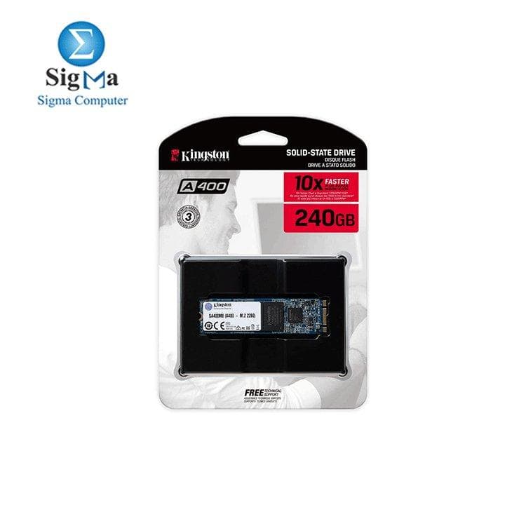 كينجستون A400 240GB هارد SSD داخلي M.2 2280 SA400M8/240G - لزيادة الأداء