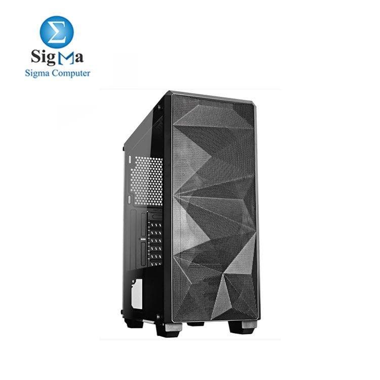 كيسة كمبيوتر ريدراجون GC-510 Grindor جانب زجاجي - أسود