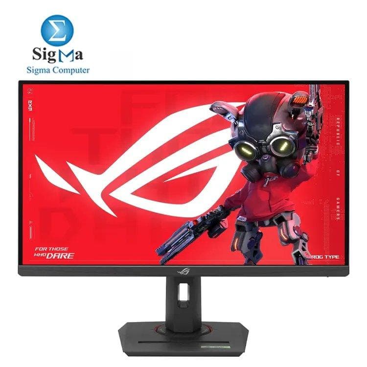شاشة اسوس ROG Strix XG27ACG مقاس 27 بوصة QHD Fast IPS، 180Hz، 1ms GTG، HDR10، 95% DCI-P3، ELMB Sync، Adaptive-Sync، USB-C، HDMI، DisplayPort، حامل قابل للتعديل