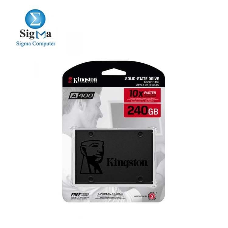 كينجستون A400 240GB 2.5 بوصة Sata SSD