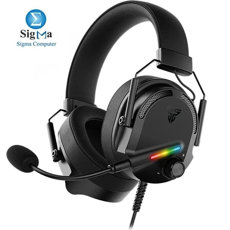 سماعة FANTECH ALTO HG26 - صوت محيطي افتراضي 7.1، إضاءة RGB، تعريفات 50 مم، توصيل USB، ميكروفون قابل للفصل بخاصية إلغاء الضوضاء، كابل PVC بطول 2 متر