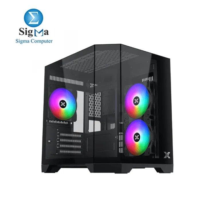 كيسة كمبيوتر Xigmatek Cubi M Nano مع 3 مراوح Micro Tower