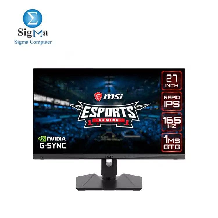 شاشة ام اس اي Optix MAG274QRF 2560 x 1440 (WQHD) IPS 1ms GTG 165Hz NVIDIA G-Sync