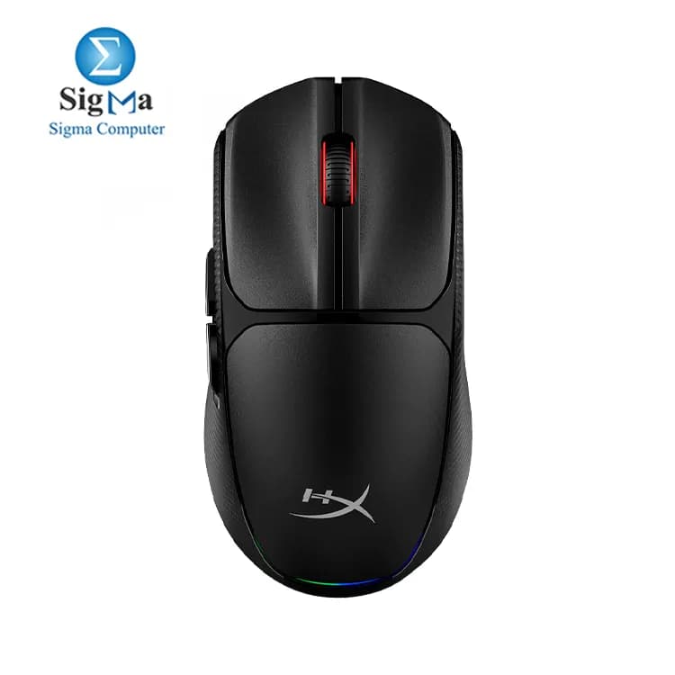ماوس HyperX Pulsefire Fuse لاسلكي 6 أزرار حتى 12000 DPI مستشعر Pixart PAW3311 بطارية 85 ساعة USB-A بلوتوث متوافق مع PC و PS5 و Xbox.
