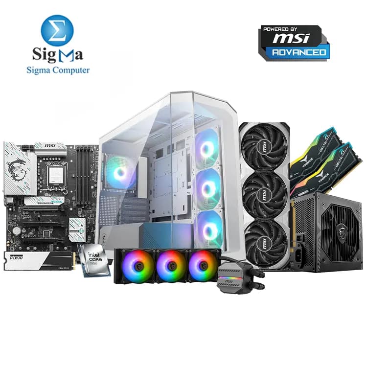تجميعة Powered By ام اس اي Advanced - ام اس اي B860 GAMING PLUS WIFI - انتل Core Ultra 5 245K - انتل Core Ultra 5 245K - TEAMGROUP 2x16GB 6000MHz - ام اس اي RTX 4060 Ti 8GB - KLEVV C910 500GB - ام اس اي MAG CORELIQUID M360 - ام اس اي MAG 750W 80 Bronze - ام اس اي PANO M100L