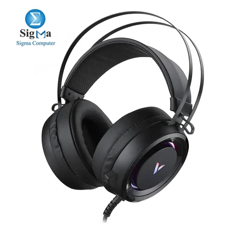 سماعة جيمنج Rapoo VH500 سلكية بمنفذ USB وصوت 7.1 - أسود