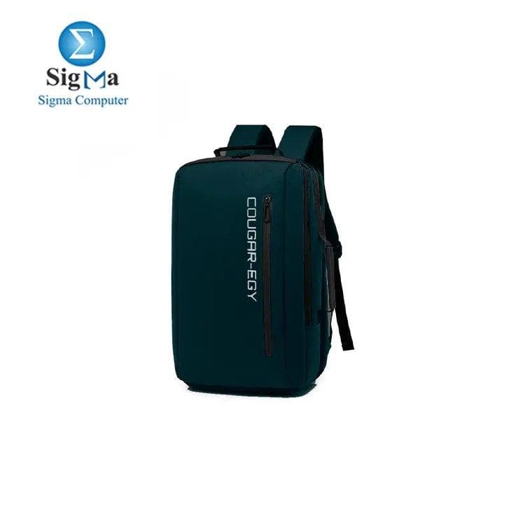 COUGAR-EGY (8000) backpack for men bags for school laptop backpack - waterproof backpack for a 15.6 -inch laptop with a USB port and tow way handle  - Green