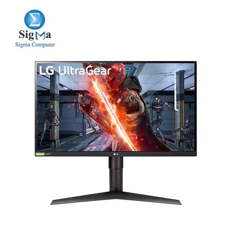 شاشة ال جي 27 بوصة UltraGear 27GN750-B بدقة FHD ولوحة IPS وزمن استجابة 1 مللي ثانية ومعدل تحديث 240Hz متوافقة مع G-Sync وHDR10 وتصميم ثلاثي الجوانب بدون حواف جيمنج