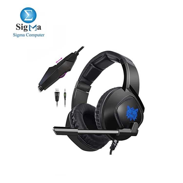 ONIKUMA K19 Gaming headset with Mic and LED light - BLACK