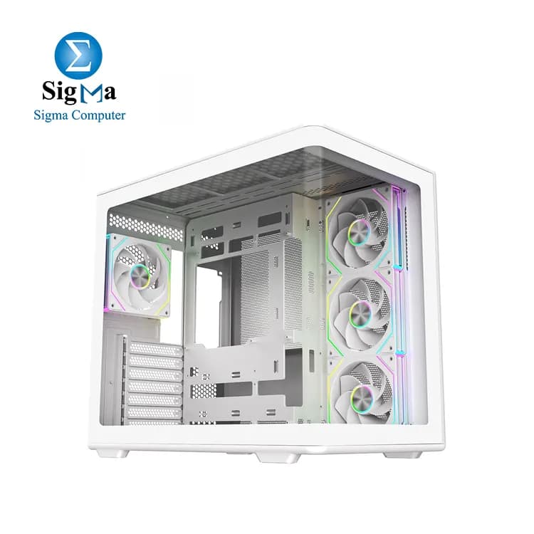Cooler Master Elite 600 ARGB ATX Mid-Tower Case – White