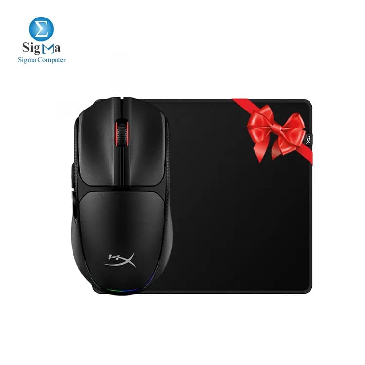 HyperX Pulsefire Fuse Wireless Mouse + HYPERX Pulsefire Mat Gaming Mouse Pad Cloth M (Free)