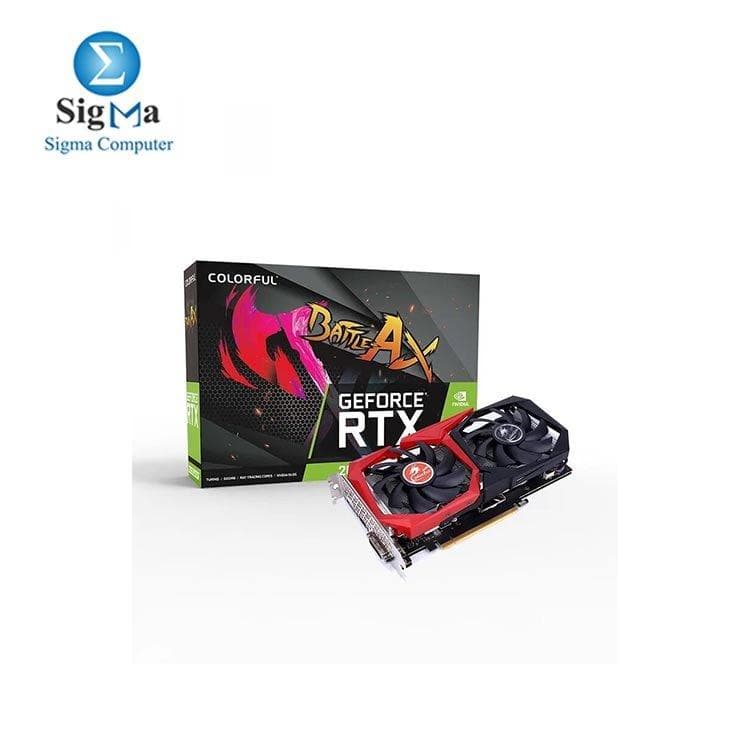 كرت شاشة Colorful GeForce RTX2060 NB 12G-V DDR6 (مروحتين)