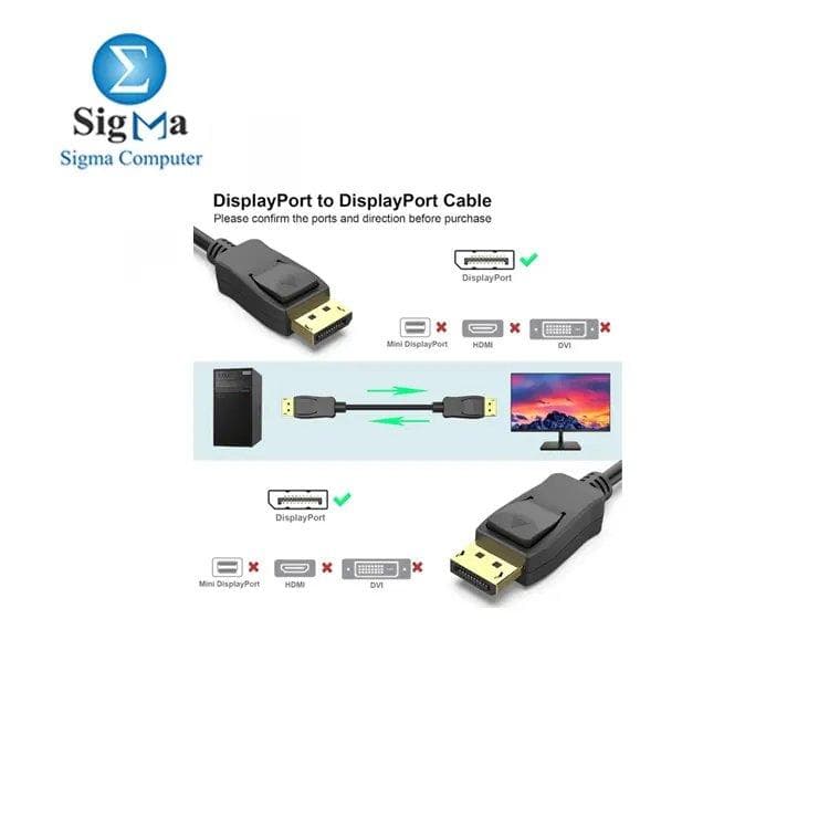Cougar-EGY DisplayPort to DisplayPort 5M Cable 4K