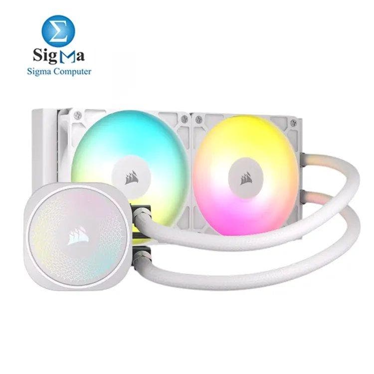 Corsair NAUTILUS 240 RS ARGB Liquid CPU Cooler - White