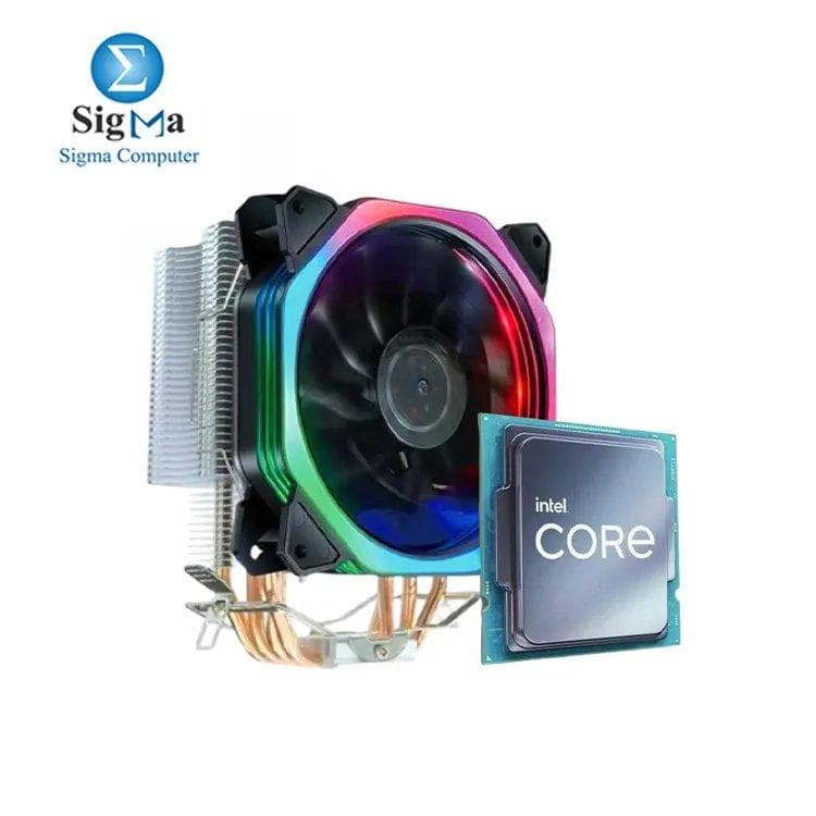معالج انتل Core i3-12100F (TRAY) مع مبرد معالج Phantom HF-400 RGB