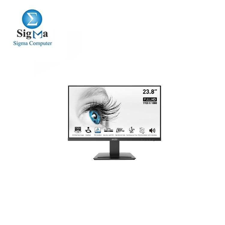 شاشة ام اس اي PRO MP243X مقاس 23.8 بوصة - Full HD (1920 x 1080)، 100Hz - IPS - 1ms - سماعة مدمجة