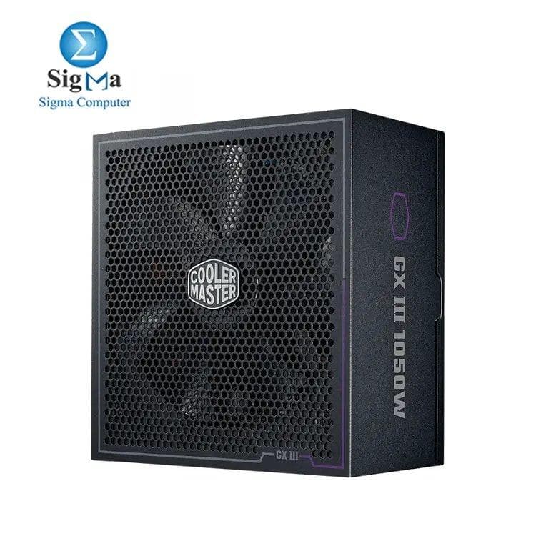 مزود طاقة كولر ماستر GX III Gold 1050W – كامل الوحدات ATX 3.0 بكفاءة 80 Plus Gold، مروحة 135mm FDB، دعم 12VHPWR، وحماية شاملة