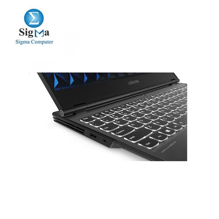 لابتوب لينوفو Legion Y540-15IRH - شاشة 15.6 بوصة FHD، معالج i7-9750H، هارد 2TB HDD و 512GB SSD، رام 16GB، كرت شاشة RTX 2060 6GB، نظام DOS - لون أسود