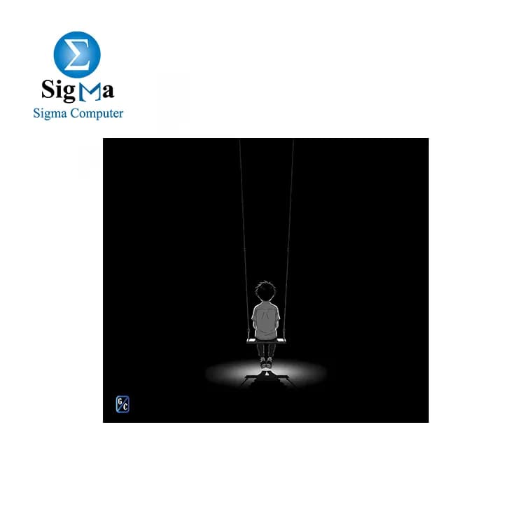 ماوس باد زجاجي GlideCore V3 مقاس متوسط 45×40 - أسود (GCV3-GL-4540-SWING ALOLNE)