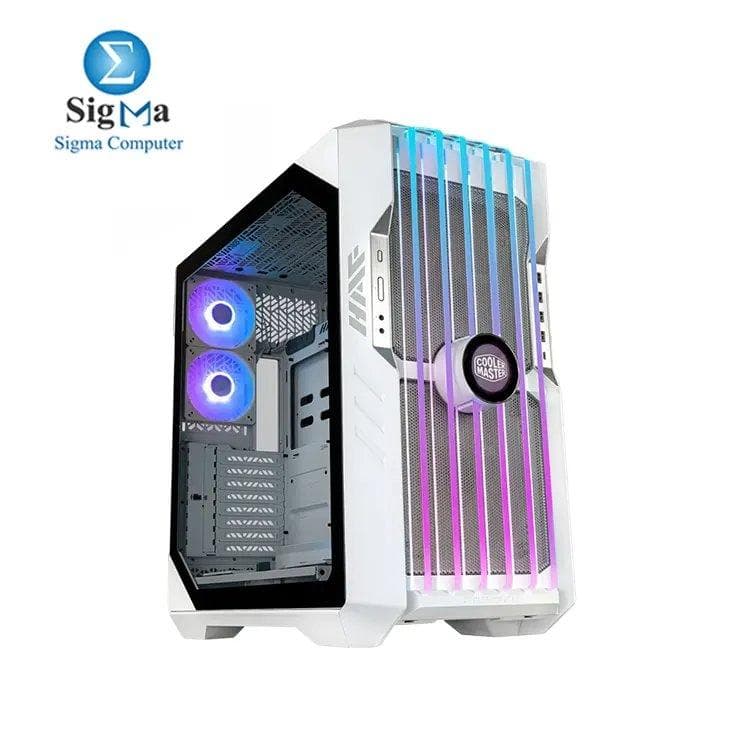 كيسة كولر ماستر HAF 700 EVO فول تاور E-ATX بتدفق هواء عالي - أبيض