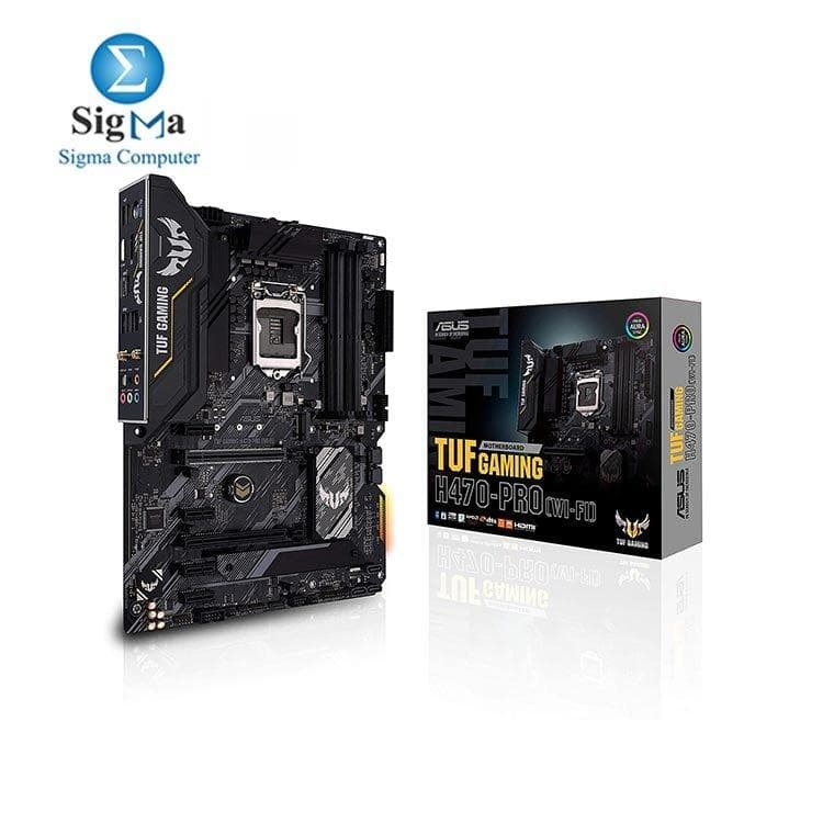 لوحة أم جيمنج اسوس TUF Gaming H470-PRO WiFi ATX مع دعم RGB و Aura Sync