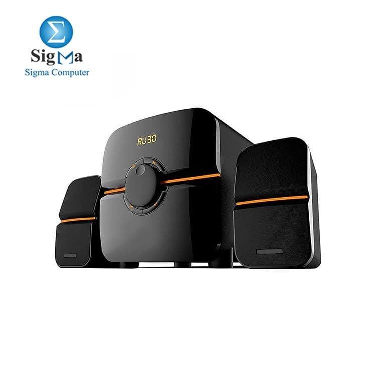 نظام صوتي EXTRA 5200 2.1 بريميوم، بلوتوث، USB وريموت - أسود