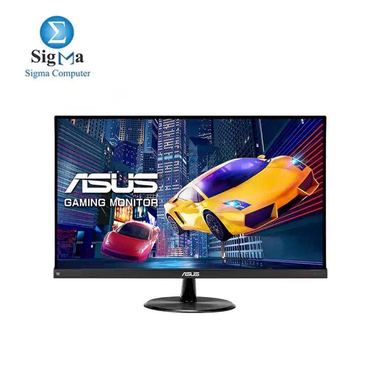 شاشة جيمنج اسوس VP249QGR مقاس 23.8 بوصة، Full HD، لوحة IPS، بدون إطار، استجابة 1ms، تردد 144Hz، تقنية Adaptive-Sync (FreeSync™)، حماية للعين، قابلة للتعليق