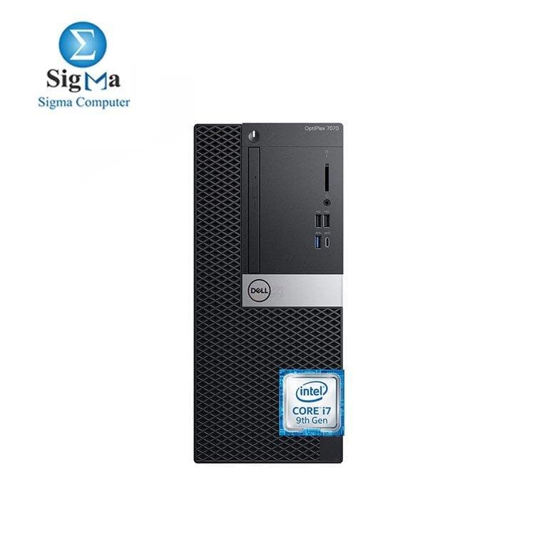 كمبيوتر ديل OptiPlex 7070، معالج i7-9700، رام 4 جيجابايت، هارد 1 تيرابايت HDD، كرت شاشة Intel UHD