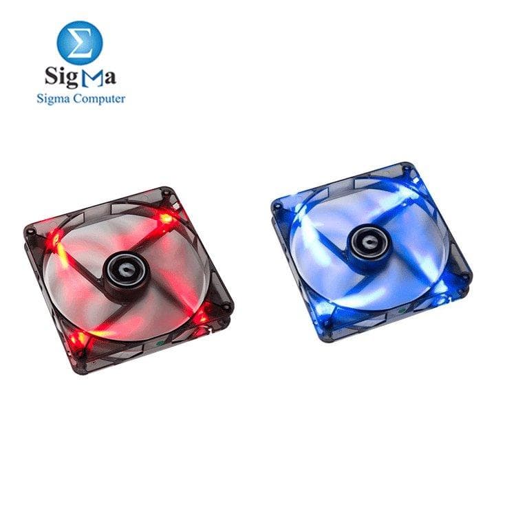 مروحة كيسة BitFenix Spectre LED مقاس 120mm لون أحمر/أزرق