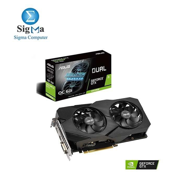 كرت شاشة اسوس DUAL GEFORCE GTX1660 SUPER-A6G-EVO ADVANCED EDITION