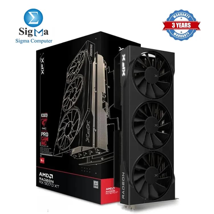 XFX SWFT RX9070XT Black 16G DDR6 (TRIPLE FAN)(RX-97TSWF3B9)