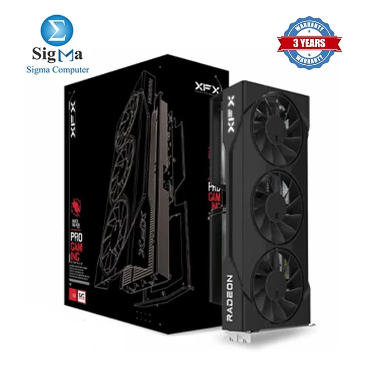XFX Swift AMD Radeon RX 9060 XT OC Triple Fan Gaming Edition 16GB AMD RDNA 4 16GB GDDR6 3320 MHz Boost PCIe 5.0 Triple Fan 2x DP 2.1 1x HDMI 2.1 1x 8-pin