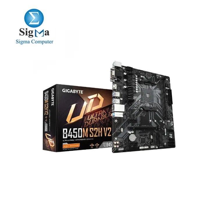 لوحة أم جيجابايت AMD B450M S2H V2