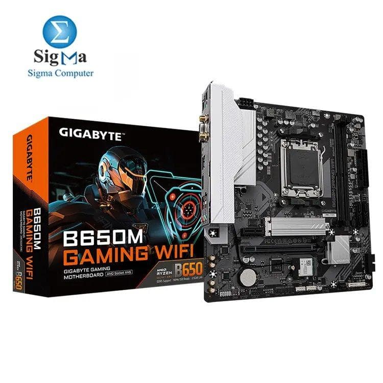Gigabyte B650M GAMING WIFI: AMD AM5 socket for Ryzen 7000/8000/9000, DDR5 up to 128GB, PCIe 4.0 M.2, 2.5GbE LAN, Wi-Fi 802.11ac, HDMI 2.1, Micro ATX.