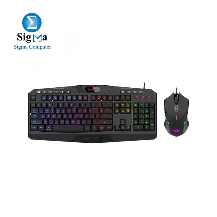 Redragon S101-5 Wired Gaming Keyboard & Mouse Black