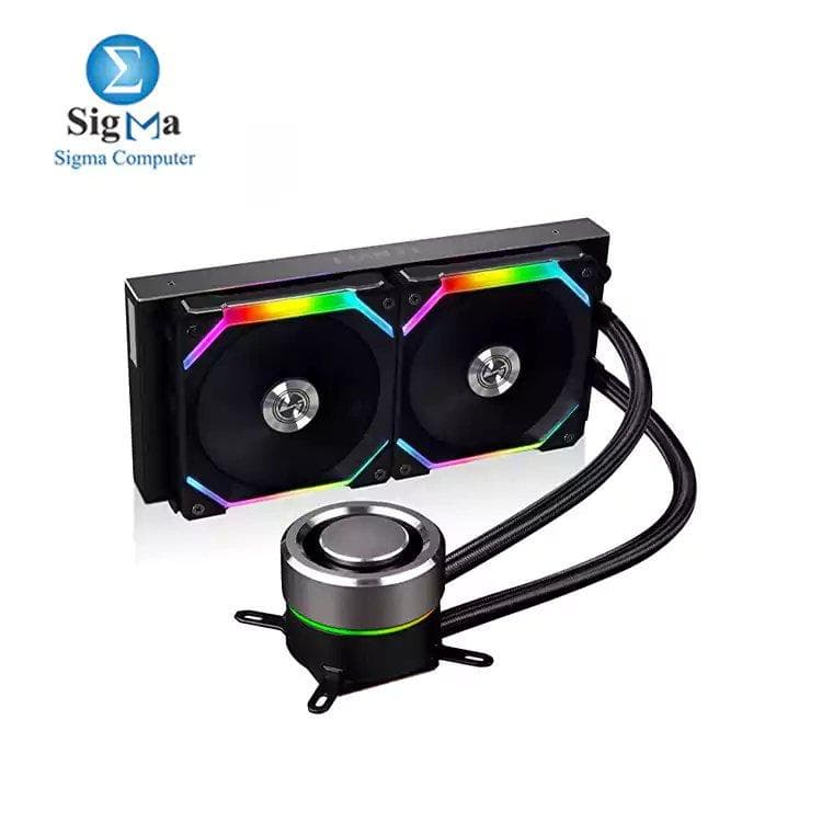 ليان لي Galahad AIO إصدار UNI FAN SL 240 مبرد مائي للمعالج RGB - أسود